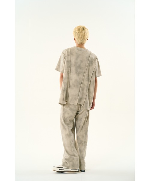 DISCOVERED（ディスカバード）の「DOCKING DAMAGE WIDE SWEAT PANTS（スウェットパンツ・メンズ・ブラック/ベージュ・SMALL/LARGE）」の15枚目の写真