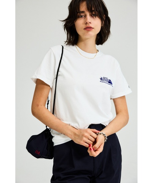 PARROTT CANVAS(パロットキャンバス)の「CRUISE VACATION S/S T-SHIRT(Tシャツ/カットソー・レディース・オフホワイト/ネイビー・FREE)」の1枚目の写真