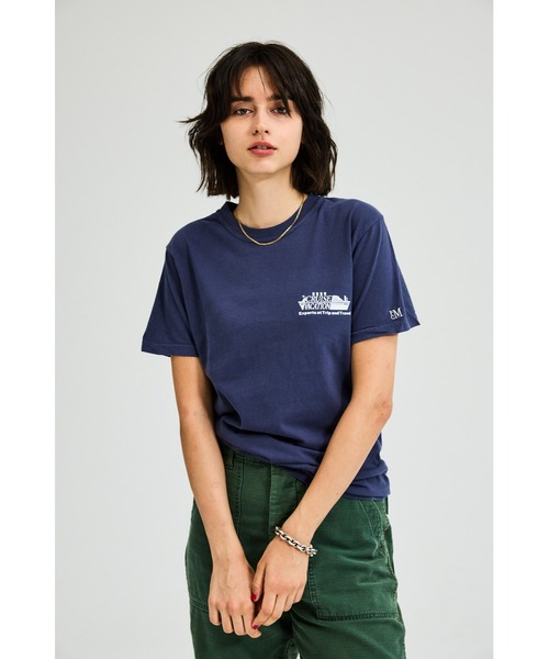 PARROTT CANVAS(パロットキャンバス)の「CRUISE VACATION S/S T-SHIRT(Tシャツ/カットソー・レディース・オフホワイト/ネイビー・FREE)」の4枚目の写真