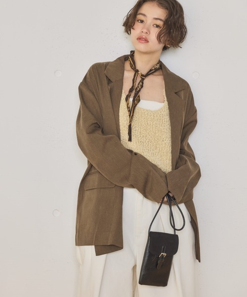 MIRROR STOKE（ミラーストーク）の「【ZOZO限定】SMARTPHONE SHOULDER/スマートフォンショルダー（ショルダーバッグ・レディース・ブラック×ベージュ/ブラック・FREE）」の15枚目の写真