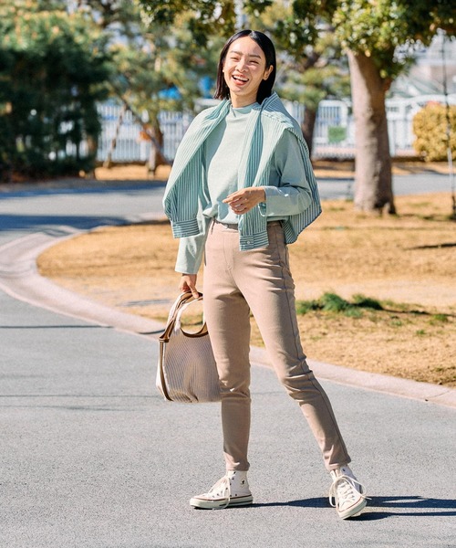 FOUND GOOD（ファウンドグッド）の「コタットレギュラーシャツLS（シャツ/ブラウス・レディース・グリーン/ピンク系/グレー系/ブルー系・M/S/L）」の21枚目の写真