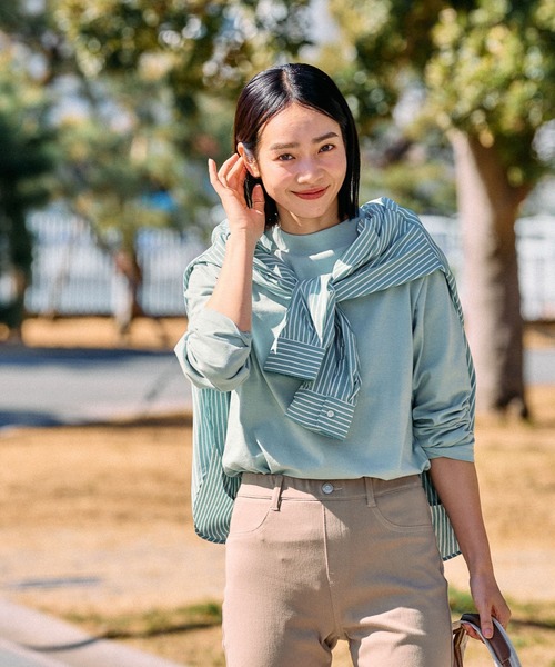 FOUND GOOD(ファウンドグッド)の「コタットレギュラーシャツLS(シャツ/ブラウス・レディース・グリーン/ピンク系/グレー系/ブルー系・M/S/L)」の22枚目の写真