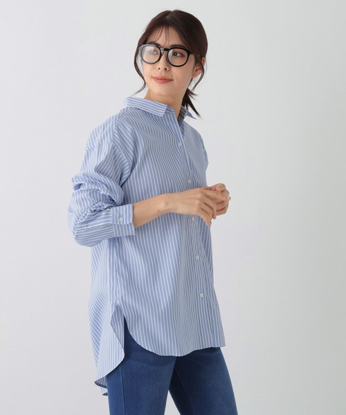 FOUND GOOD（ファウンドグッド）の「コタットレギュラーシャツLS（シャツ/ブラウス・レディース・グリーン/ピンク系/グレー系/ブルー系・M/S/L）」の16枚目の写真