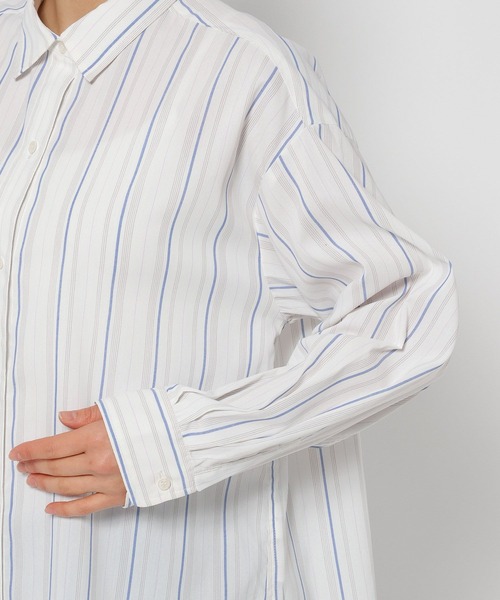 FOUND GOOD(ファウンドグッド)の「コタットレギュラーシャツLS(シャツ/ブラウス・レディース・グリーン/ピンク系/グレー系/ブルー系・M/S/L)」の14枚目の写真