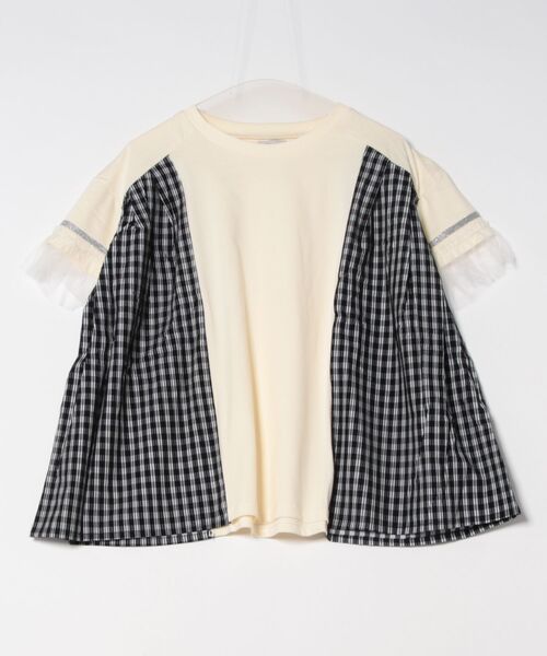unica(ユニカ)の「サイドプリーツチェックT(Tシャツ/カットソー・レディース・ブラック/オフホワイト・F)」の19枚目の写真