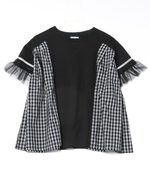 unica(ユニカ)の「サイドプリーツチェックT(Tシャツ/カットソー・レディース・ブラック/オフホワイト・F)」の20枚目の写真