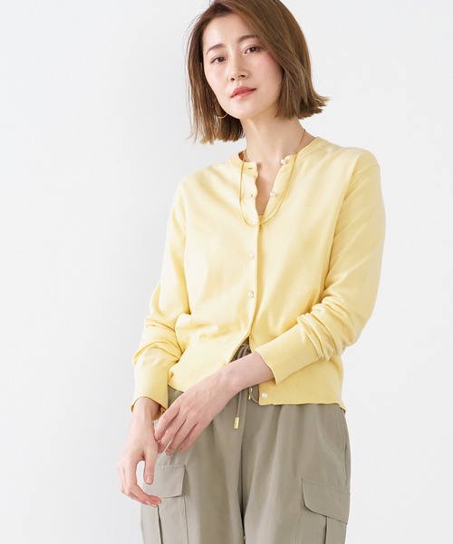 値下☆JOHN SMEDLEY×martinique☆パールボタン 面倒くさ アンサンブル