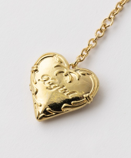 すぐ届く☆X-girl☆ ネックレス 2WAYプレート ハート ギフトにも セール】2WAY PLATE AND HEART NECKLACE（ネックレス）｜X-girl