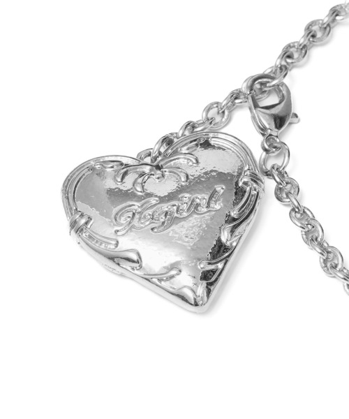 すぐ届く☆X-girl☆ ネックレス 2WAYプレート ハート ギフトにも セール】2WAY PLATE AND HEART NECKLACE（ネックレス）｜X-girl