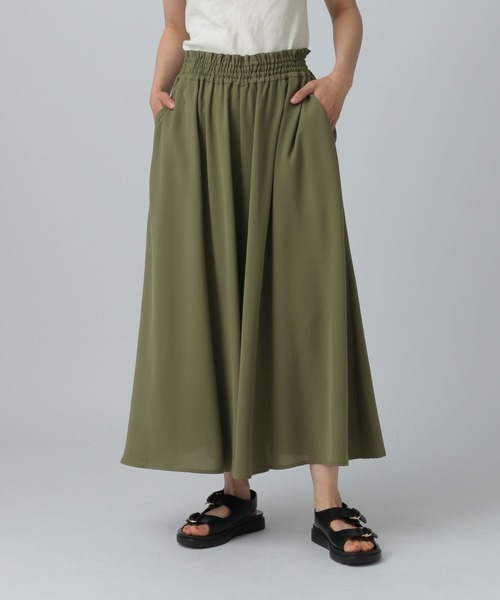 LEPSIM（レプシィム）の「マルチメリットカルゼスカーチョ《丈が選べる》　242730（その他パンツ・レディース・ネイビー/グリーン/グレー・FREE/TALL）」の2枚目の写真