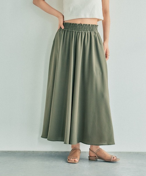 LEPSIM（レプシィム）の「マルチメリットカルゼスカーチョ《丈が選べる》　242730（その他パンツ・レディース・ネイビー/グリーン/グレー・FREE/TALL）」の4枚目の写真