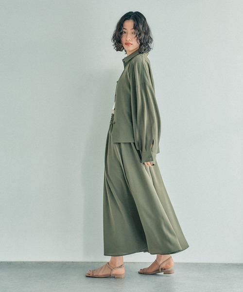 LEPSIM（レプシィム）の「マルチメリットカルゼスカーチョ《丈が選べる》　242730（その他パンツ・レディース・ネイビー/グリーン/グレー・FREE/TALL）」の8枚目の写真