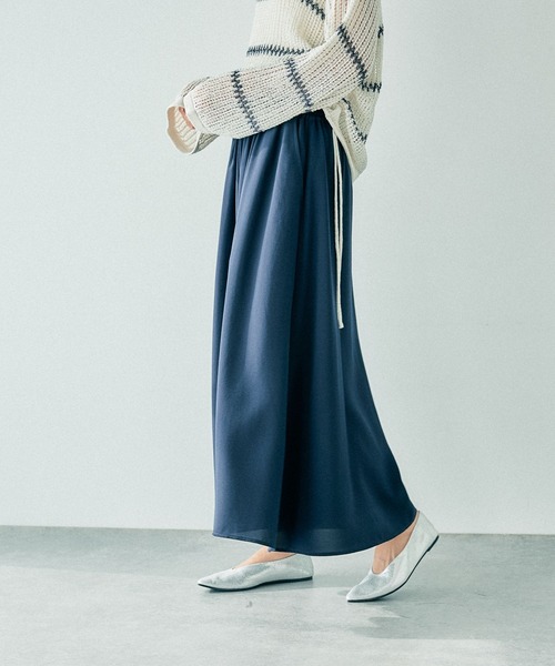 LEPSIM（レプシィム）の「マルチメリットカルゼスカーチョ《丈が選べる》　242730（その他パンツ・レディース・ネイビー/グリーン/グレー・FREE/TALL）」の11枚目の写真