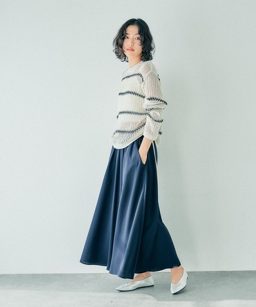 LEPSIM（レプシィム）の「マルチメリットカルゼスカーチョ《丈が選べる》　242730（その他パンツ・レディース・ネイビー/グリーン/グレー・FREE/TALL）」の15枚目の写真