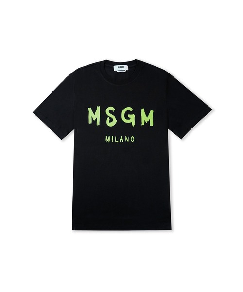 ★人気★【MSGM】★ブラッシュド ロゴ マンツーマンTシャツ★ ☆人気☆【MSGM】☆ブラッシュド ロゴ マンツーマンTシャツ☆