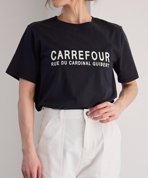 セール】フレンチロゴ スーピマコットン半袖Tシャツ（Tシャツ