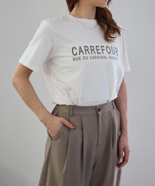 セール】フレンチロゴ スーピマコットン半袖Tシャツ（Tシャツ