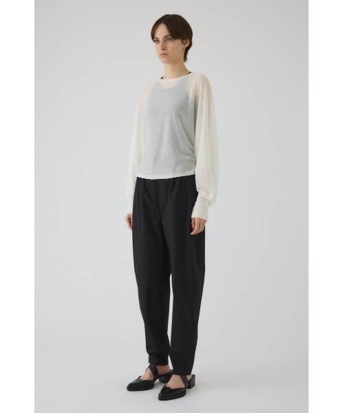 RIM.ARK（リムアーク）の「Sheer dolman knit tops シアードルマンニットトップス（ニット/セーター・レディース・グレー/ライトグリーン/ホワイト/ブラック・FREE）」の21枚目の写真