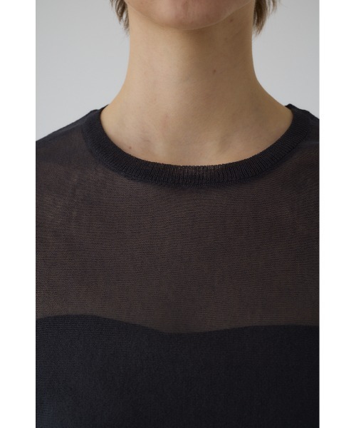 RIM.ARK（リムアーク）の「Sheer dolman knit tops シアードルマンニットトップス（ニット/セーター・レディース・グレー/ライトグリーン/ホワイト/ブラック・FREE）」の18枚目の写真