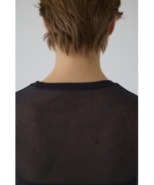 RIM.ARK（リムアーク）の「Sheer dolman knit tops シアードルマンニットトップス（ニット/セーター・レディース・グレー/ライトグリーン/ホワイト/ブラック・FREE）」の5枚目の写真