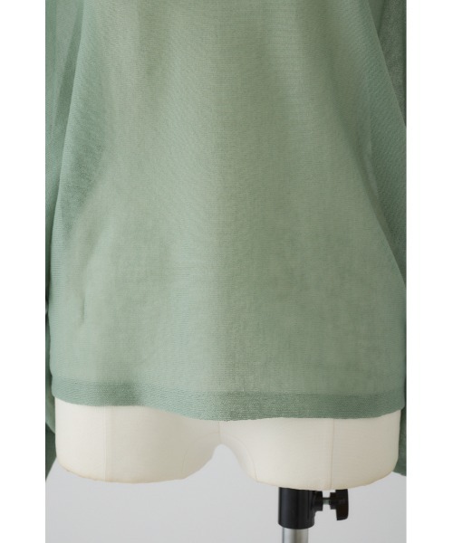 RIM.ARK（リムアーク）の「Sheer dolman knit tops シアードルマンニットトップス（ニット/セーター・レディース・グレー/ライトグリーン/ホワイト/ブラック・FREE）」の9枚目の写真