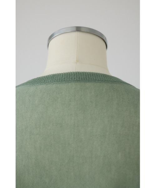 RIM.ARK（リムアーク）の「Sheer dolman knit tops シアードルマンニットトップス（ニット/セーター・レディース・グレー/ライトグリーン/ホワイト/ブラック・FREE）」の13枚目の写真