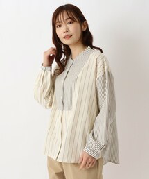 異柄切替え アソートブラウス
