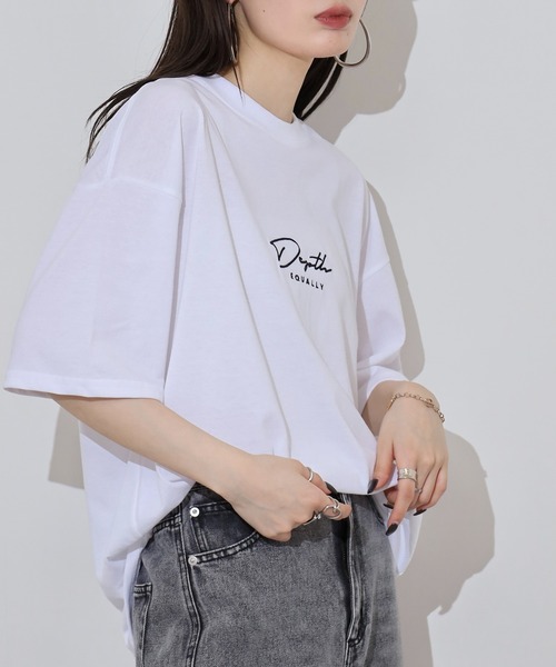 FUNALIVE(ファンアライブ)の「ワイドシルエットミニロゴTシャツ 吸水速乾 UVカット(Tシャツ/カットソー・メンズ・ネイビー/ミント/スミクロ/ブラック/グレイッシュベージュ/ブラック系その他2/ホワイト/サーモンピンク/ダークグリーン/ブルー/ホワイト系その他2/ブラック系その他3・M/L/LL)」の15枚目の写真