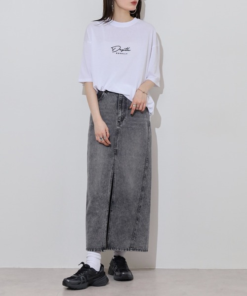 FUNALIVE(ファンアライブ)の「ワイドシルエットミニロゴTシャツ 吸水速乾 UVカット(Tシャツ/カットソー・メンズ・ネイビー/ミント/スミクロ/ブラック/グレイッシュベージュ/ブラック系その他2/ホワイト/サーモンピンク/ダークグリーン/ブルー/ホワイト系その他2/ブラック系その他3・M/L/LL)」の16枚目の写真