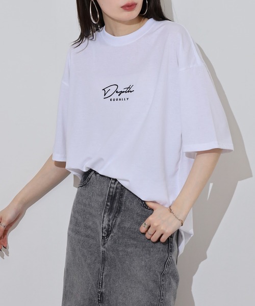 FUNALIVE(ファンアライブ)の「ワイドシルエットミニロゴTシャツ 吸水速乾 UVカット(Tシャツ/カットソー・メンズ・ネイビー/ミント/スミクロ/ブラック/グレイッシュベージュ/ブラック系その他2/ホワイト/サーモンピンク/ダークグリーン/ブルー/ホワイト系その他2/ブラック系その他3・M/L/LL)」の13枚目の写真