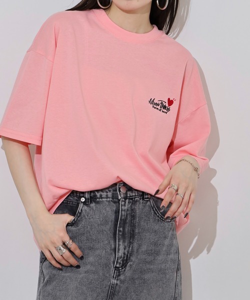 FUNALIVE(ファンアライブ)の「ワイドシルエットミニロゴTシャツ 吸水速乾 UVカット(Tシャツ/カットソー・メンズ・ネイビー/ミント/スミクロ/ブラック/グレイッシュベージュ/ブラック系その他2/ホワイト/サーモンピンク/ダークグリーン/ブルー/ホワイト系その他2/ブラック系その他3・M/L/LL)」の22枚目の写真