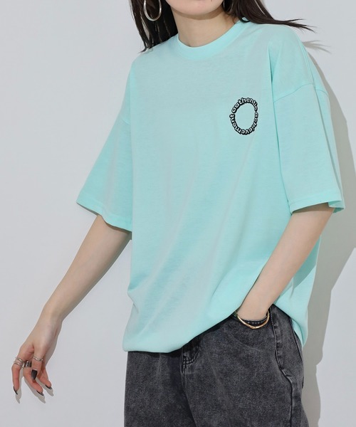 FUNALIVE(ファンアライブ)の「ワイドシルエットミニロゴTシャツ 吸水速乾 UVカット(Tシャツ/カットソー・メンズ・ネイビー/ミント/スミクロ/ブラック/グレイッシュベージュ/ブラック系その他2/ホワイト/サーモンピンク/ダークグリーン/ブルー/ホワイト系その他2/ブラック系その他3・M/L/LL)」の17枚目の写真