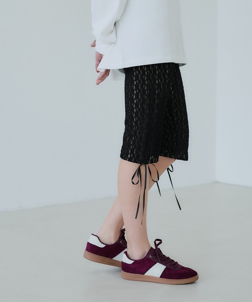 coca（coca）（コカ）の「【WEB限定セール】フラワーカットレースパンツ（その他パンツ・レディース・アイボリー/ブラック・M/L）」の4枚目の写真