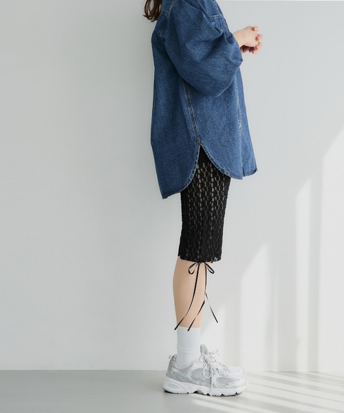 coca（coca）（コカ）の「【WEB限定セール】フラワーカットレースパンツ（その他パンツ・レディース・アイボリー/ブラック・M/L）」の9枚目の写真