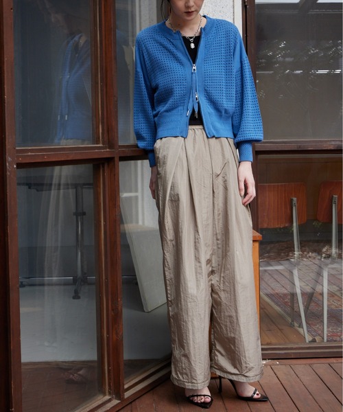 Muel Chic(ミュエルシック)の「Blist color pants ブリストカラーパンツ(その他パンツ・レディース・バイオレット/ブラック/ベージュ/コーラルピンク/黄緑系・FREE)」の16枚目の写真