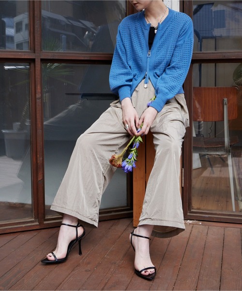 Muel Chic(ミュエルシック)の「Blist color pants ブリストカラーパンツ(その他パンツ・レディース・バイオレット/ブラック/ベージュ/コーラルピンク/黄緑系・FREE)」の20枚目の写真