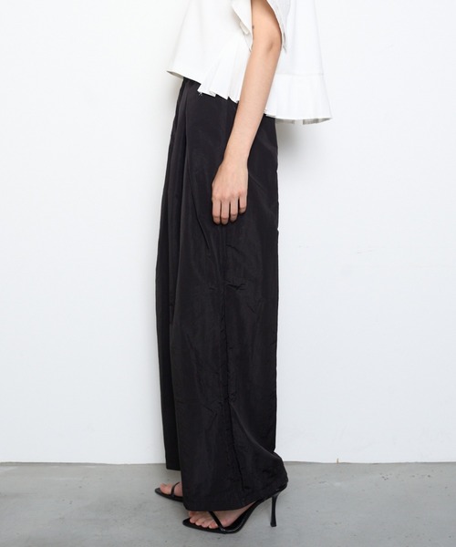 Muel Chic(ミュエルシック)の「Blist color pants ブリストカラーパンツ(その他パンツ・レディース・バイオレット/ブラック/ベージュ/コーラルピンク/黄緑系・FREE)」の10枚目の写真