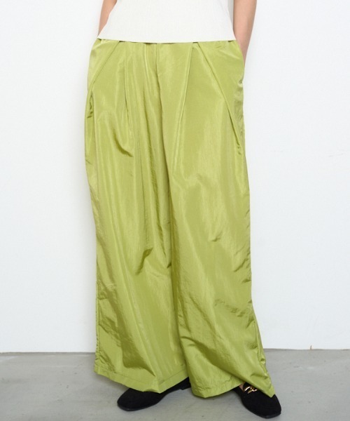 Muel Chic(ミュエルシック)の「Blist color pants ブリストカラーパンツ(その他パンツ・レディース・バイオレット/ブラック/ベージュ/コーラルピンク/黄緑系・FREE)」の9枚目の写真