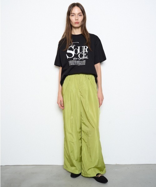 Muel Chic(ミュエルシック)の「Blist color pants ブリストカラーパンツ(その他パンツ・レディース・バイオレット/ブラック/ベージュ/コーラルピンク/黄緑系・FREE)」の8枚目の写真