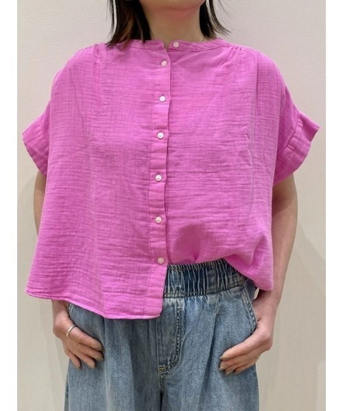 GAP - 未使用　タグ付き　GAP クリンクルガーゼ ドルマンシャツ 半袖シャツ　ピンク 楽天市場】【SALE／61%OFF】(W)クリンクルガーゼ ドルマンシャツ