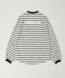 【ADAMPATEK/アダムパテック】rounded border long sleeveT/プリント入りラウンドボーダーロングスリーブT