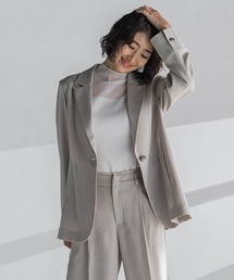 極美品】la.f ラエフ 麻混ジャケット 紺 サイズ2S
