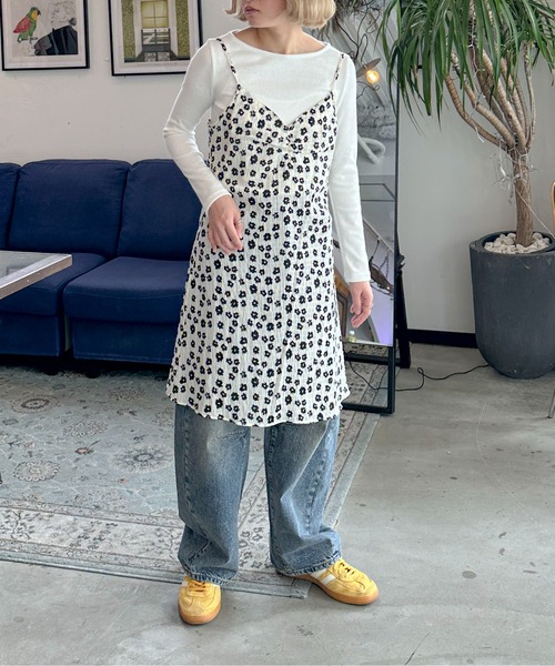 PILIT(ピリット)の「フラワー ミニワンピース(ワンピース・レディース・オフホワイト/ブラック・MEDIUM)」の10枚目の写真