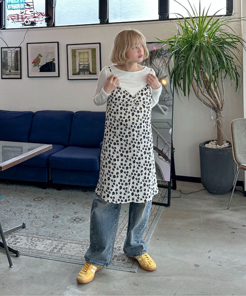 PILIT(ピリット)の「フラワー ミニワンピース(ワンピース・レディース・オフホワイト/ブラック・MEDIUM)」の11枚目の写真