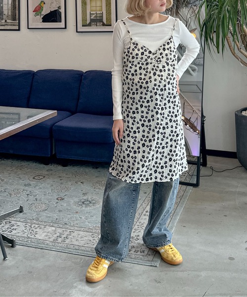 PILIT(ピリット)の「フラワー ミニワンピース(ワンピース・レディース・オフホワイト/ブラック・MEDIUM)」の12枚目の写真