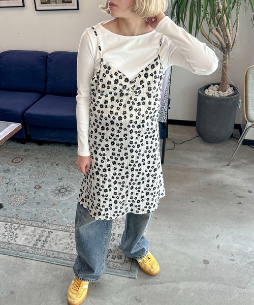 PILIT(ピリット)の「フラワー ミニワンピース(ワンピース・レディース・オフホワイト/ブラック・MEDIUM)」の14枚目の写真