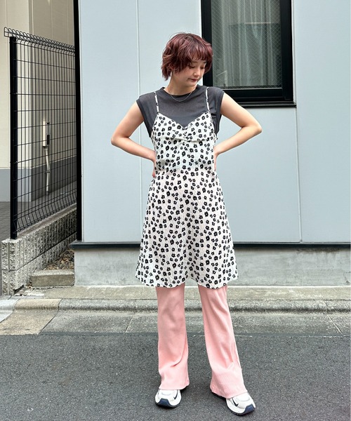 PILIT(ピリット)の「フラワー ミニワンピース(ワンピース・レディース・オフホワイト/ブラック・MEDIUM)」の16枚目の写真