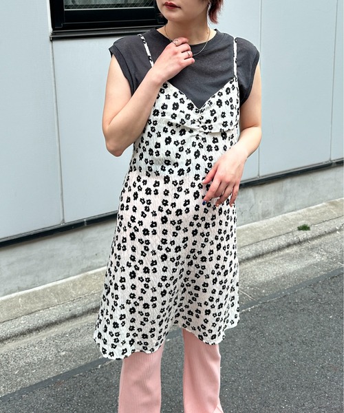 PILIT(ピリット)の「フラワー ミニワンピース(ワンピース・レディース・オフホワイト/ブラック・MEDIUM)」の19枚目の写真