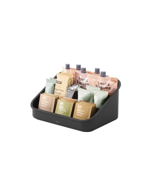 entre square（アントレスクエアー）の「UMBRA/ベルウッド パケットオーガナイザー スパイスラック コスメボックス ブラック/ウォルナット（キッチン収納・レディース・ブラック・ONE SIZE）」の2枚目の写真