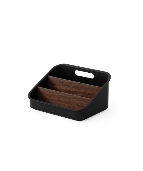 entre square（アントレスクエアー）の「UMBRA/ベルウッド パケットオーガナイザー スパイスラック コスメボックス ブラック/ウォルナット（キッチン収納・レディース・ブラック・ONE SIZE）」の5枚目の写真